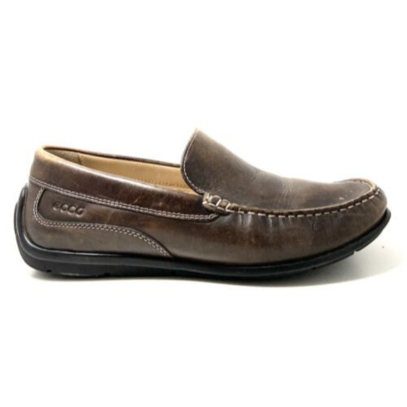 Ecco Classic Moc 2 Brown Leather Venetian Slip On Loafers Size US 8-8.5 EU 42 main image 11
